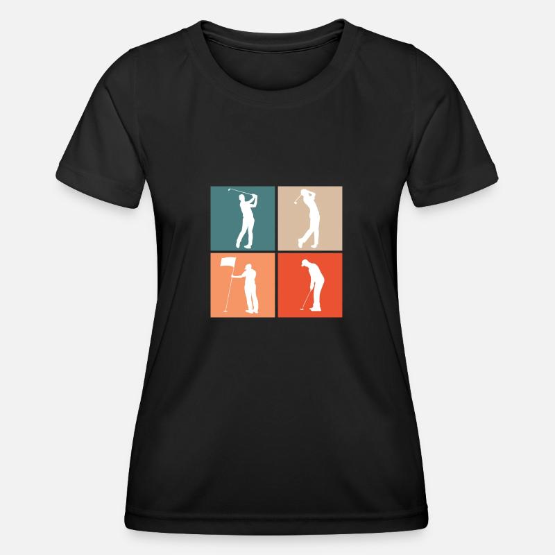 Golf Golf golfers - Women's Functional T-Shirt - black