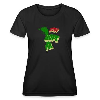 Gardez espoir - T-shirt sport Femme - noir - Devant - AI Model Female 172 light (172cm)