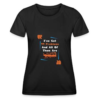 Handicap Handicap Cadeau Handicap - T-shirt sport Femme - noir - Devant - AI Model Female 172 light (172cm)