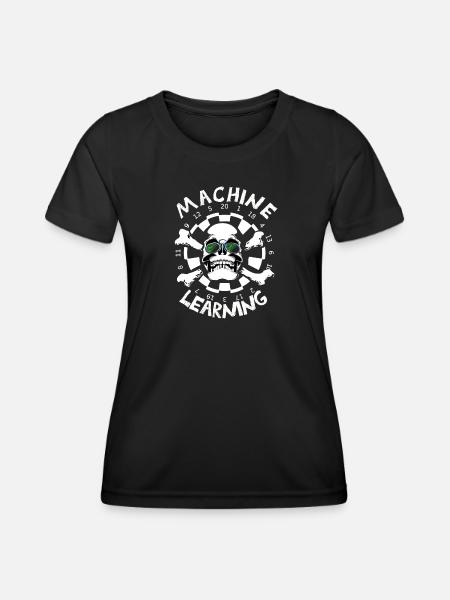 Machine learning - Frauen Funktions-T-Shirt - Schwarz