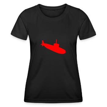 Submarine silhouette - Women's Functional T-Shirt - black - Front - AI Model Female 172 light (172cm)
