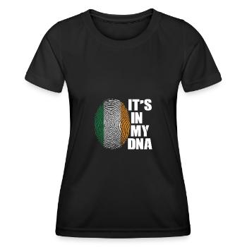 Irlande Drapeau irlandais Irish St Patricks Day - T-shirt sport Femme - noir - Devant - AI Model Female 172 light (172cm)