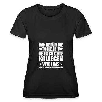 Arbeitskollege Jobwechsel Abschiedsgeschenk - Frauen Funktions-T-Shirt - Schwarz - Vorne - AI Model Female 172 light (172cm)