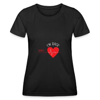 Crise cardiaque Chirurgie cardiaque Chirurgie Hospital - T-shirt sport Femme - noir - Devant - AI Model Female 172 light (172cm)