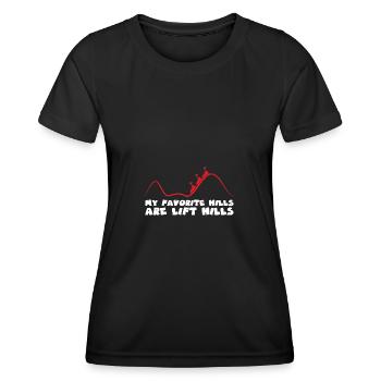 Roller Coaster Amusement Park Amusement Park - Women's Functional T-Shirt - black - Front - AI Model Female 172 light (172cm)