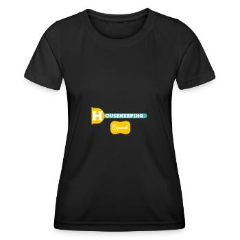 Femme de ménage Ménage - T-shirt sport Femme - noir - Devant - AI Model Female 172 light (172cm)