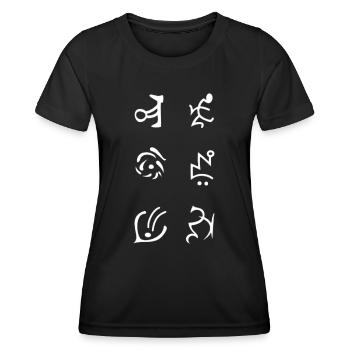Diablo Runenwort Botd - T-shirt sport Femme - noir - Devant - AI Model Female 172 light (172cm)