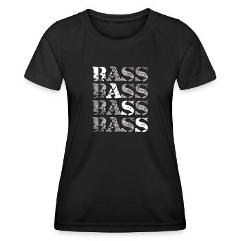 Basse et plus | Subwoofer, Car Audio, Musique - T-shirt sport Femme - noir - Devant - AI Model Female 172 light (172cm)