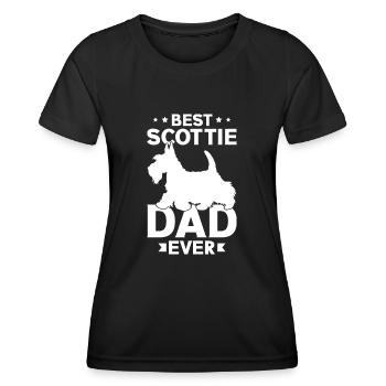 Scottish Terrier Scottie Dog - Women's Functional T-Shirt - black - Front - AI Model Female 172 light (172cm)