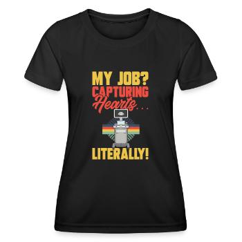 Kardiologe Medizinische Sonographie Ultraschall - Frauen Funktions-T-Shirt - Schwarz - Vorne - AI Model Female 172 light (172cm)