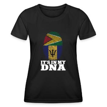 Drapeau de la Barbade Bayan barbadien - T-shirt sport Femme - noir - Devant - AI Model Female 172 light (172cm)