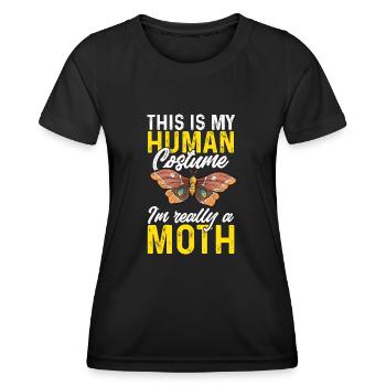 Moths Insect Collector Entomologist - Women's Functional T-Shirt - black - Front - AI Model Female 172 light (172cm)