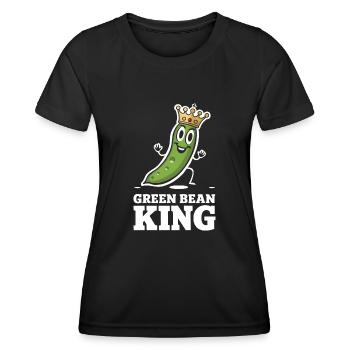 Grüne Bohnen - Frauen Funktions-T-Shirt - Schwarz - Vorne - AI Model Female 172 light (172cm)