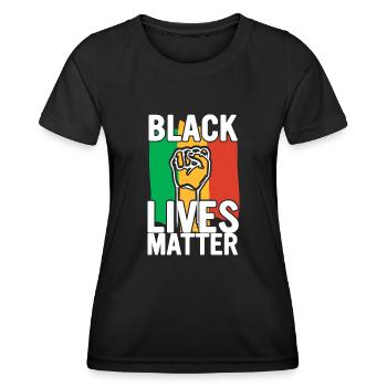 Black History Month Black History - Frauen Funktions-T-Shirt - Schwarz - Vorne - AI Model Female 172 light (172cm)