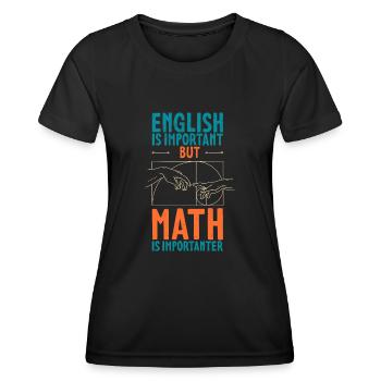 Geometrie Goldener Schnitt Mathe Fibonacci - Frauen Funktions-T-Shirt - Schwarz - Vorne - AI Model Female 172 light (172cm)