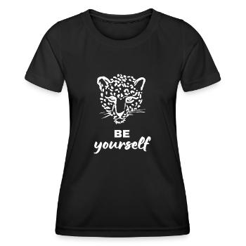 GEPARD - Frauen Funktions-T-Shirt - Schwarz - Vorne - AI Model Female 172 light (172cm)