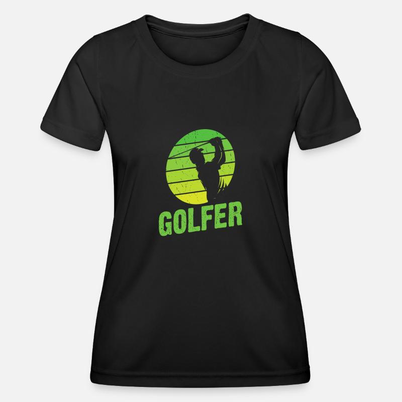 Golf Golfer Golf Course Gift - Women's Functional T-Shirt - black