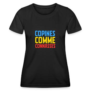 girlfriends as - Women's Functional T-Shirt - black - Front - AI Model Female 172 light (172cm)