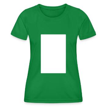 Rectangle - White - Square - Women's Functional T-Shirt - kelly green - Front - AI Model Female 172 dark (172cm)
