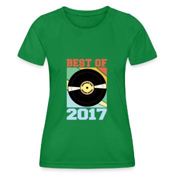 Best of 2017 - Women's Functional T-Shirt - kelly green - Front - AI Model Female 172 dark (172cm)