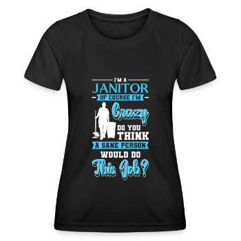 Gardien principal gardien - T-shirt sport Femme - noir - Devant - AI Model Female 172 light (172cm)