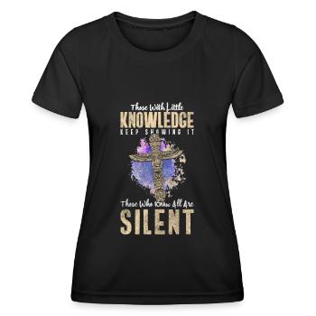 Icônes des chefs autochtones - T-shirt sport Femme - noir - Devant - AI Model Female 172 light (172cm)