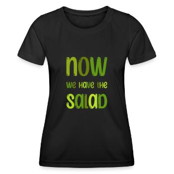 Denglisch Witziger Spruch Geschenk - Frauen Funktions-T-Shirt - Schwarz - Vorne - AI Model Female 172 light (172cm)