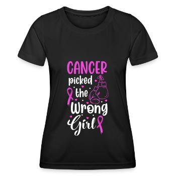 Cancer Cancer Survivor Fight Cancer - Women's Functional T-Shirt - black - Front - AI Model Female 172 light (172cm)