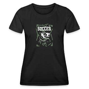 Soccer Break Your Limits - Women's Functional T-Shirt - black - Front - AI Model Female 172 light (172cm)