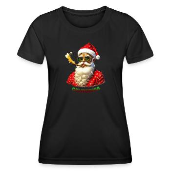 Santa Claus California - Frauen Funktions-T-Shirt - Schwarz - Vorne - AI Model Female 172 light (172cm)