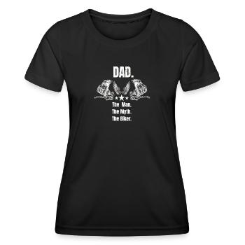 Dad The biker - Women's Functional T-Shirt - black - Front - AI Model Female 172 light (172cm)