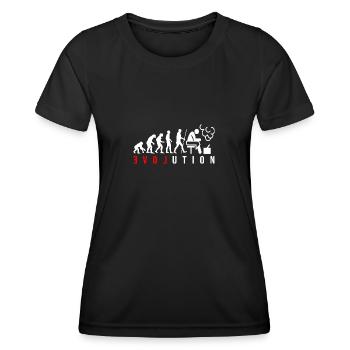 LOVE Evolution Sauna Sauna Gift Idea - Women's Functional T-Shirt - black - Front - AI Model Female 172 light (172cm)