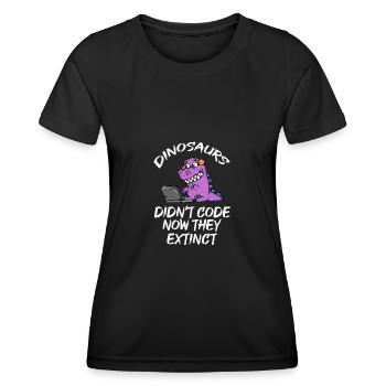 Informatiker / Programmierer / Programmieren - Frauen Funktions-T-Shirt - Schwarz - Vorne - AI Model Female 172 light (172cm)