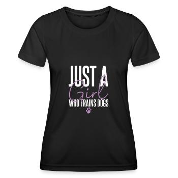 Dog Trainer Dog Training Dog - Women's Functional T-Shirt - black - Front - AI Model Female 172 light (172cm)