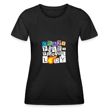 Firefighter Firefighter Firefighter - Women's Functional T-Shirt - black - Front - AI Model Female 172 light (172cm)