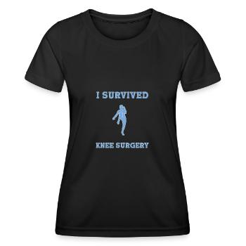 Knee Surgery Knee Surgery - Women's Functional T-Shirt - black - Front - AI Model Female 172 light (172cm)