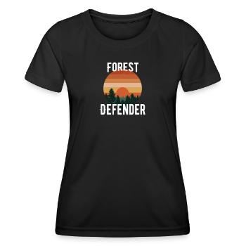 Forest Defender - Protégeons nos arbres - T-shirt sport Femme - noir - Devant - AI Model Female 172 light (172cm)