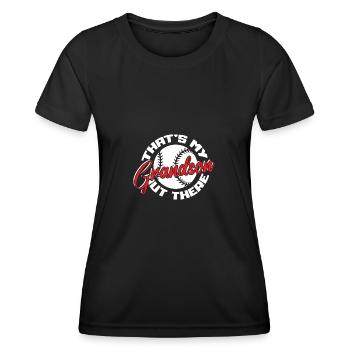 Softball - T-shirt sport Femme - noir - Devant - AI Model Female 172 light (172cm)