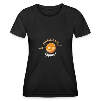 Pfannkuchen - Frauen Funktions-T-Shirt - Schwarz - Vorne - AI Model Female 172 light (172cm)