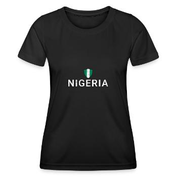 Nigeria - Frauen Funktions-T-Shirt - Schwarz - Vorne - AI Model Female 172 light (172cm)