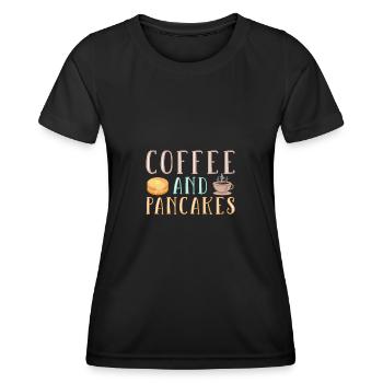 Pfannkuchen - Frauen Funktions-T-Shirt - Schwarz - Vorne - AI Model Female 172 light (172cm)