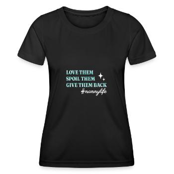 Nanny Babysitter Childminder - Women's Functional T-Shirt - black - Front - AI Model Female 172 light (172cm)