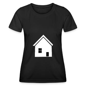 Home Houses Property - Women's Functional T-Shirt - black - Front - AI Model Female 172 light (172cm)