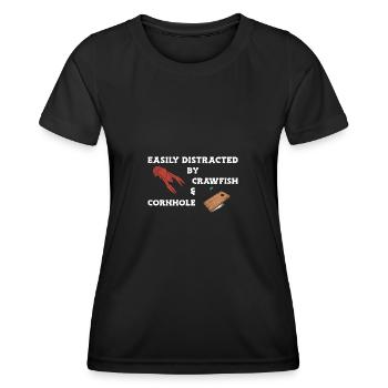 Langusten Languste - Frauen Funktions-T-Shirt - Schwarz - Vorne - AI Model Female 172 light (172cm)