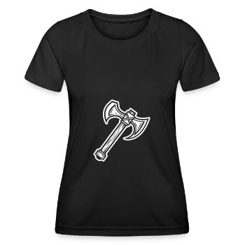Élément de hache - T-shirt sport Femme - noir - Devant - AI Model Female 172 light (172cm)