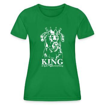 BEAUCERON King Dog Dog Dog Wilsigns - Women's Functional T-Shirt - kelly green - Front - AI Model Female 172 dark (172cm)