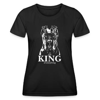 CANE CORSO King Dog Dog Dog Wilsigns - Women's Functional T-Shirt - black - Front - AI Model Female 172 light (172cm)