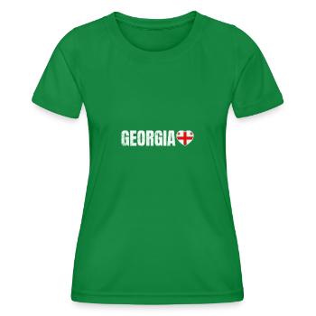 Georgia - Women's Functional T-Shirt - kelly green - Front - AI Model Female 172 dark (172cm)