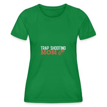 Clay pigeon shooting - Women's Functional T-Shirt - kelly green - Front - AI Model Female 172 dark (172cm)