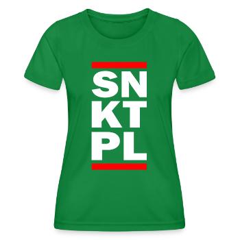 SNKTPL - Frauen Funktions-T-Shirt - Kelly Green - Vorne - AI Model Female 172 dark (172cm)